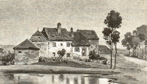 Tvrz v Lubech u Klatov koncem 19. století