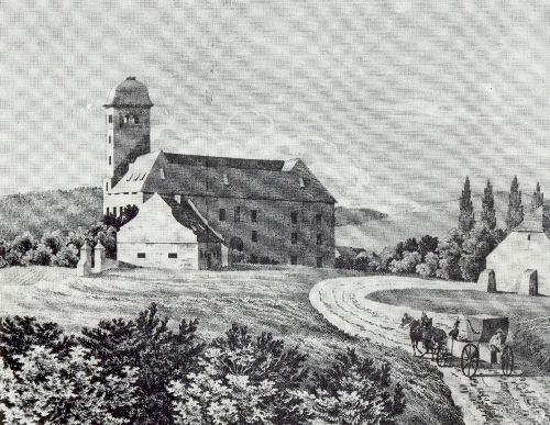 Škvořetický zámek před rokem 1843
