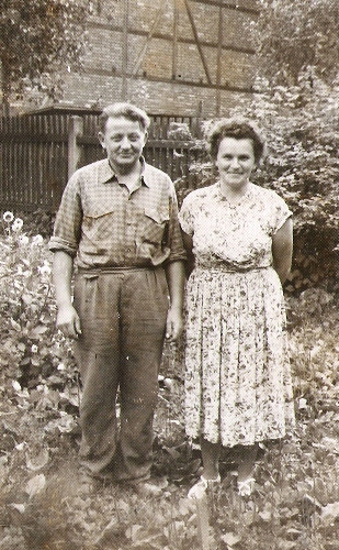Josef Hromdka s manelkou Miladou, rozenou Novkovou